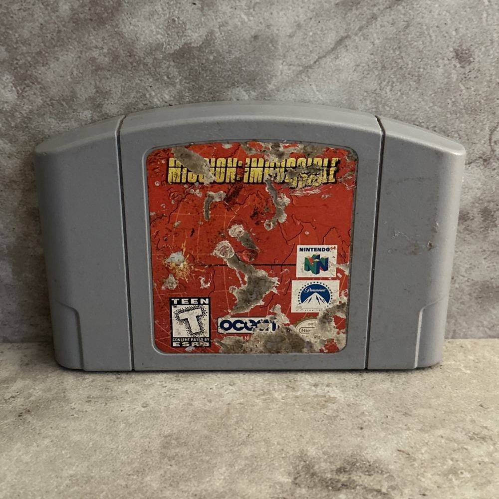 Mission: Impossible N64 Loose, Tested Working Label Damage